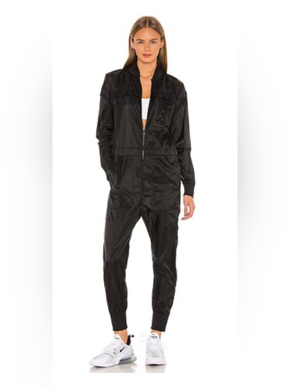 NIKE AIR Futura Women’s Black Flight Suit Lightweight Jumpsuit Size:Medium - Picture 15 of 15
